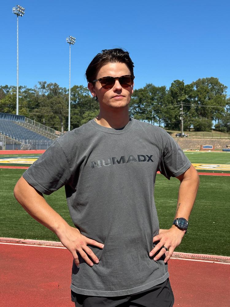 Numadx Tonal Logo Tee - Washed Charcoal